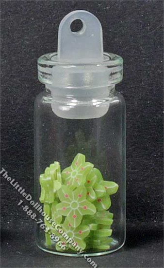 (image for) Miniature Sliced Carambola Fruit in a Jar for Dollhouses