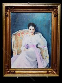 Miniature 'Lady Agnew of Lochnaw' Painting by Kelly Hadden (image for) Miniature 'Lady Agnew of Lochnaw' Painting by Kelly Hadden