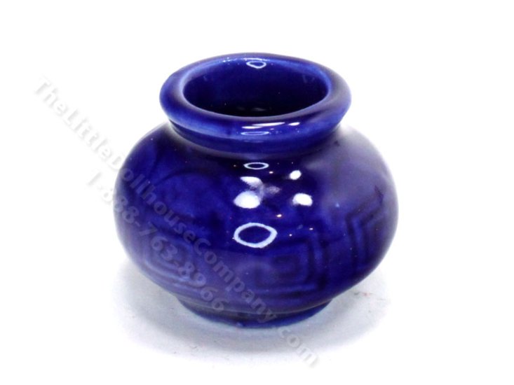 (image for) Miniature Blue Vase for Dollhouses