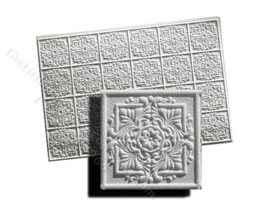 (image for) 1/2" Miniature White 3D Ceiling For Dollhouses