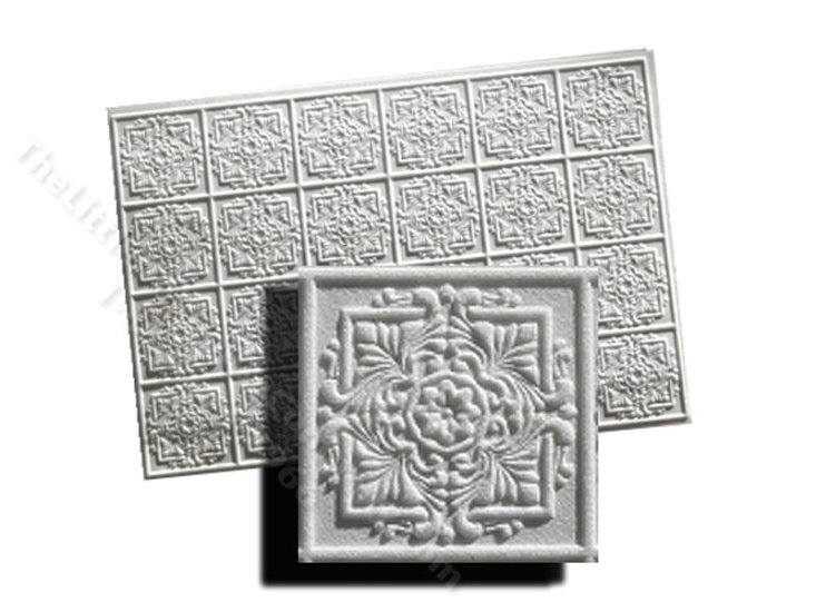 (image for) 1/2" Miniature White 3D Ceiling For Dollhouses