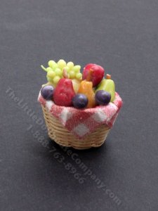(image for) Miniature Fruit Basket for Dollhouses