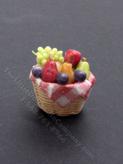 (image for) Miniature Fruit Basket for Dollhouses