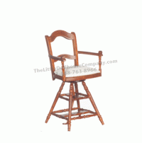 (image for) Miniature Victorian Child's Barber Chair for Dollhouses