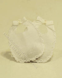 (image for) 2 pc White Bib Set