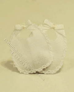 (image for) 2 pc White Bib Set