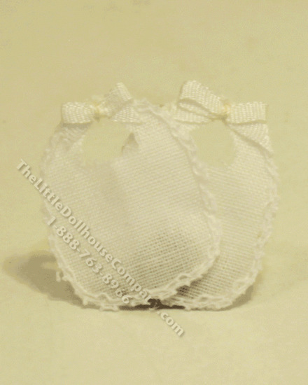 (image for) 2 pc White Bib Set
