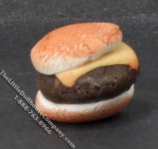 (image for) Miniature Cheeseburger for Dollhouses