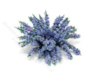 (image for) Miniature Blue Blossom Bush for Dollhouses