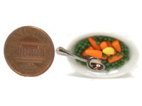 (image for) Miniature Peas and Carrots in Dish by Charlotte Willmott