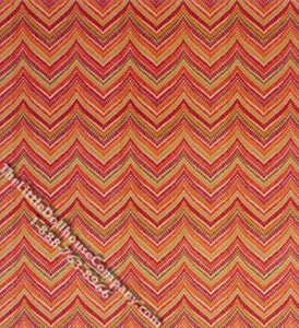(image for) Orange Mosaic Chevron Pattern Miniature Wallpaper for Dollhouses