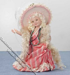 (image for) Blond Haired Girl Doll Playing Dressup for Dollhouses