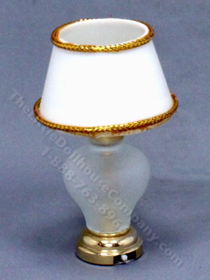 (image for) Miniature Battery Operated Frosted Table Lamp
