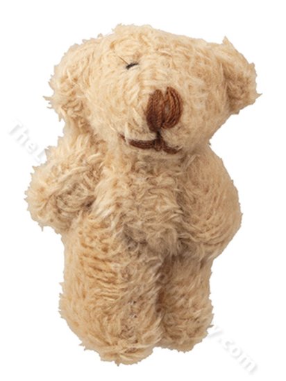 (image for) Miniature Stuffed Brown Bear for Dollhouses