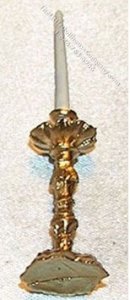 (image for) Miniature Candle Stick, Carter Gru, Gold Color for Dollhouses