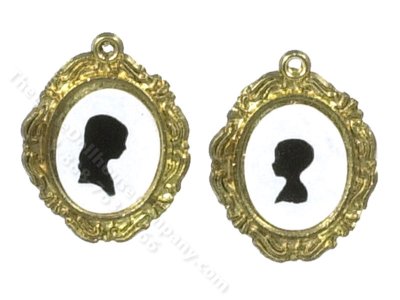 (image for) Miniature Pair of Silhouettes for Dollhouses
