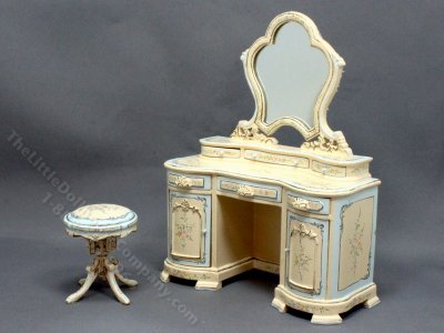 (image for) Miniature Bespaq Vanity Handpainted for Dollhouses
