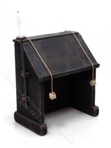 (image for) Miniature Handmade Medieval Scribe's Desk for Dollhouses