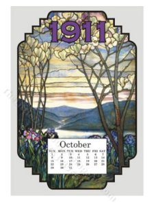 (image for) Miniature 1911 Tiffany Calendar for Dollhouses