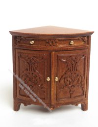 (image for) Miniature Corner Cabinet-1760 - Walnut