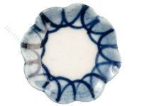 (image for) Miniature Ceramic Plate with Blue Designs