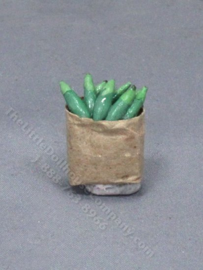 (image for) Miniature Bag of Jalapeno Peppers for Dollhouses