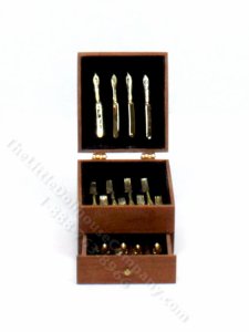 (image for) Vintage Handmade Miniature Silverware Chest for Dollhouses