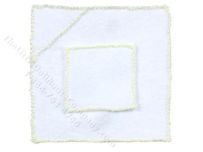(image for) Miniature Yellow Baby Towels for Dollhouses