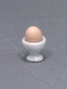 (image for) Miniature Hard Boiled Egg in Cup for Dollhouses