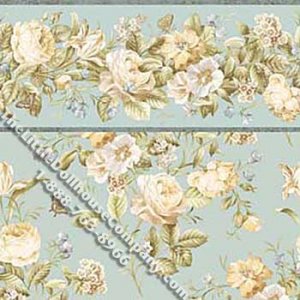 (image for) Spring Bouquet Pattern Miniature Wallpaper for Dollhouses