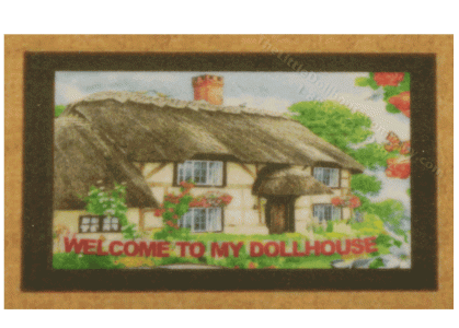 (image for) Miniature Country House Welcome Mat for Dollhouses