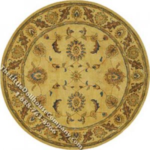 (image for) Miniature Round Traditional Rug for Dollhouses