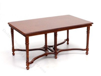 (image for) Miniature Walnut Dining Table for Dollhouses