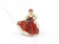 (image for) Miniature Royal Doulton of Lady in a Red Dress