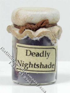 (image for) Miniature Jar of Deadly Nightsade Potion for Dollhouses