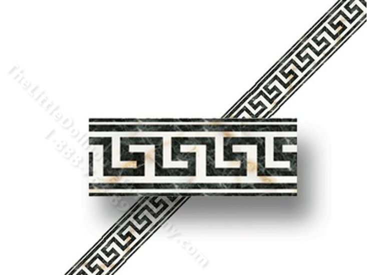 (image for) Dollhouse Faux Marble Wallpaper Border