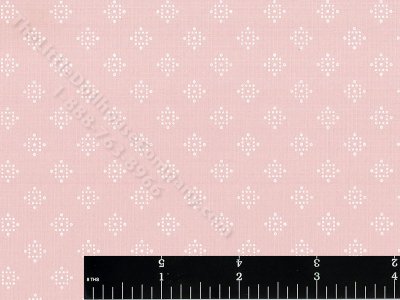 (image for) White Diamonds on Pink Miniature Wallpaper for Dollhouses