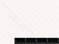 (image for) Pink & White Scalloped Shells Miniature Wallpaper for Dollhouses
