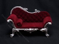 (image for) Miniature Gothic Sofa for Dollhouses