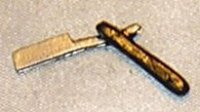 (image for) Dollhouse Miniature Straight Razor