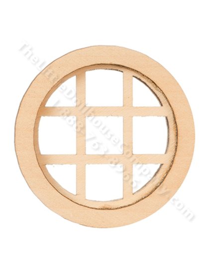 Dollhouse Crosshatch Round Window [ALS 2134ROUND] | The Little ...