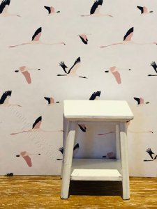 (image for) Dollhouse Scale Model Wallpaper - Flying Cranes - 3pc Set