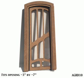 (image for) Dollhouse Miniature Glass Batllo Door Kit