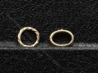 (image for) Miniature Pair of 10k Gold Bangles by Don Henry