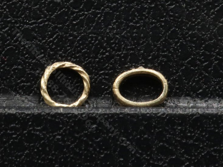 (image for) Miniature Pair of 10k Gold Bangles by Don Henry