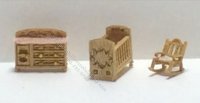 (image for) 1/144" Scale 3pc Victorian Nursery Kit