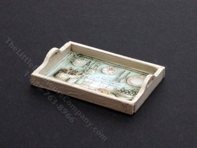 (image for) Miniature Wooden Tray for Dollhouses - Kitchen