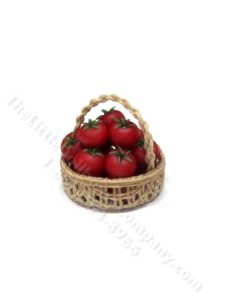 (image for) Miniature Round Basket of Tomatoes by Charlotte Willmott