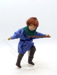 (image for) Miniature Medieval Boy Doll with Stick