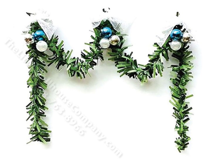 (image for) Miniature Elegant Christmas Garland for Dollhouses